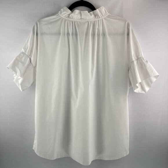 Finley Crosby Silky Poplin Blouse Size M - Picture 3 of 8